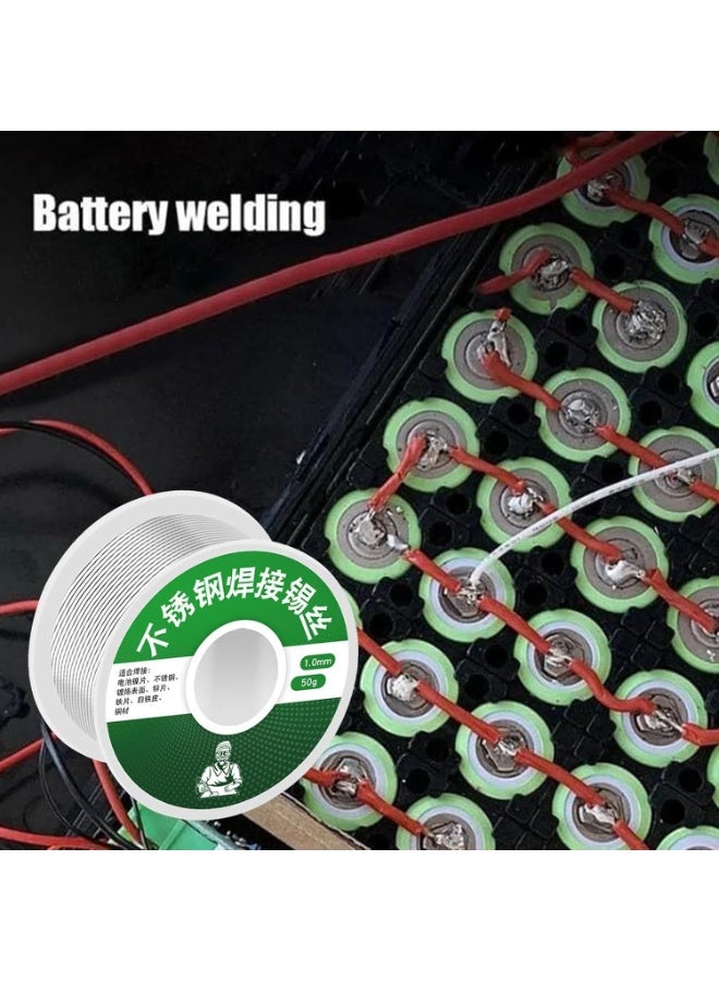 50g/100g Low Melting Point Soldering Wire – Lead-Free Silver Solder Wire for Electronics, Crafts, Metal Welding, DIY Projects, Eco-Friendly, High Purity, Easy to Use and Portable - Image 4